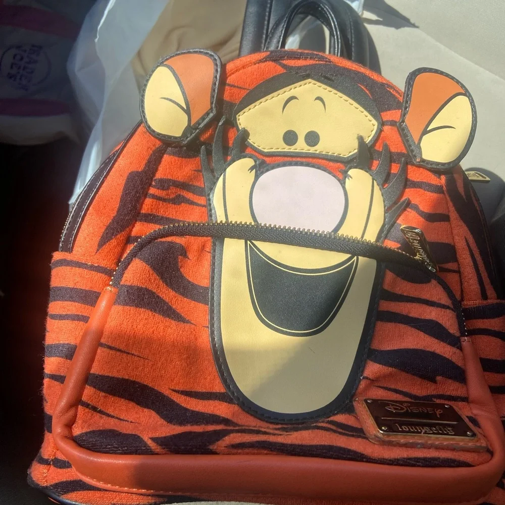 Loungefly Disney Tigger Orange and Black Mini Backpack